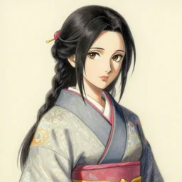 A painterly oil pastel anime portrait of Ssunbiki as a beautiful woman wearing a kimono from Skyrim, by Stanley Artgerm Lau, WLOP, Rossdraws, James Jean, Andrei Riabovitchev, Marc Simonetti, and Sakimichan, large brush, low detail, trending on artstation