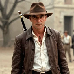 will ferrell in indiana jones 1 9 8 7, movie still