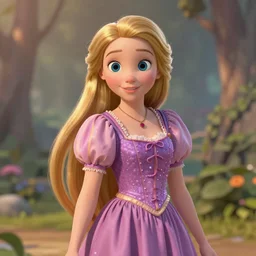 rapunzel from disney's tangled, digital painting, 4k, anime key visual, artstation, kuvshinov ilya
