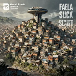 favela slums, scifi, a detailed matte painting by anton pieck, deviantart contest winner, concept art, official art, matte drawing