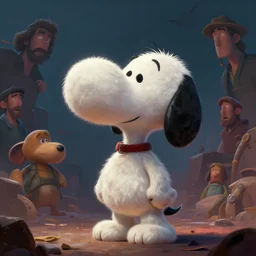 epic professional digital art of alien snoopy, atmospheric lighting, painted, intricate, detailed, by bruce breneise, wayne haag, reyna rochin, ignacio fernandez rios, best on artstation, cgsociety, epic, stunning, gorgeous, much wow, cinematic, masterpiece