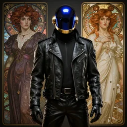 daft punk as vega from street fighter, ultra realistic, concept art, intricate details, eerie, highly detailed, photorealistic, octane render, 8 k, unreal engine. art by artgerm and greg rutkowski and magali villeneuve and alphonse mucha