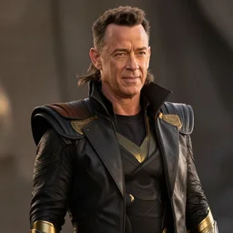 tom hanks as loki from avengers, detailed, portrait photograph, 8 k hdr movie still, dynamic lighting
