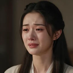 A woman crying by Leng Jun