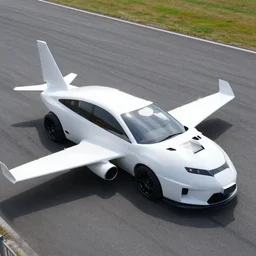 an airplane in the shape of a WRX
