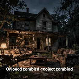 night!!!! dilapidated living room of a kentucky house, very dark lighting | award - winning | project zomboid, dawn of the dead, walking dead