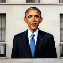 obama as a banksy painting