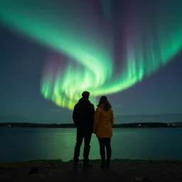 aurora lights, Les Edwards and Alena Aenami