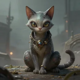 a alien cat from half - life, fantasy art