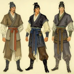 wuxia, character design, ancient china, colorful, painting by gaston bussiere, craig mullins, j. c. leyendecker, tom of finland