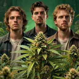 ganja brethren poster art by karol bak, james jean, tom bagshaw, rococo, sharp focus, trending on artstation, cinematic lighting, hyper realism, octane render, 8 k, hyper detailed.