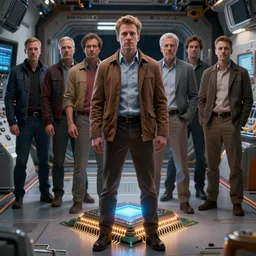 cinematic closeup portrait of glowing microchip, standing on floor, space station room at background, high detail, 8 k, sharp focus, movie still, dramatic lighting, ray tracing, smooth, lane brown, finnstark, oleg bulakh, diego fazio, mike dargas, emanuele dascanio, felix englund, michal karcz