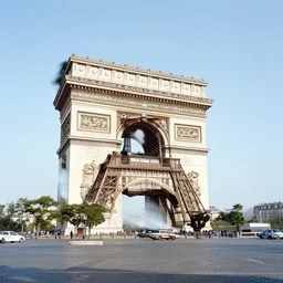 paris in 1 9 0 0, colorized picture
