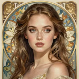 Brie Larson as God of Beauty, cute, fantasy, intricate, elegant, highly detailed, digital painting, 4k, HDR, concept art, smooth, sharp focus, illustration, art by alphonse mucha,artgerm, H R Giger