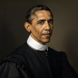 renaissance portrait of obama, 1 7 th century
