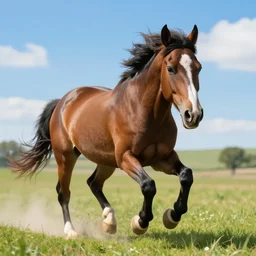 angry horse