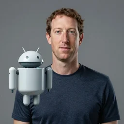 mark zuckerberg android portrait, mark zuckerberg as a robot, detailed, high - quality, 4 k, photorealistic