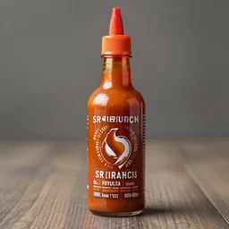a bottle of sriracha