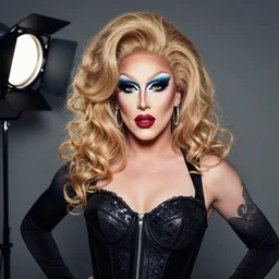 dslr photo still of woman jordan peterson dressed as a woman in drag dressed as a woman makeup, 8 k, studio lighting