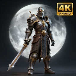 moon theme magic rogue warrior highly detailed, 4k, HDR, award-winning, cinematic, artstation, octane render