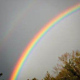 rainbow - tree, photograph