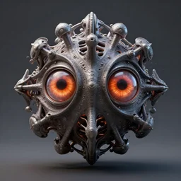 a symmetrical mandelbulb god with eyes by alex gray and android jones, concept art, octane render, 8 k, unreal engine