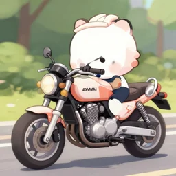 a kawai motorcycle very cute