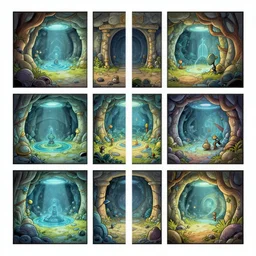 photo cartoon bd illustration comic manga painting of underground environement : 5 fantasy environement, digital painting : 1 fat brush concept sketch artist bd enki bilal : 1 0