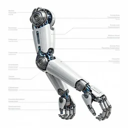auto as style parts diagram of a cybernetic arm with parts labeled, intricate and detailed assembly drawing of a cybernetic arm 🤖🦾, photorealistic, symmetrical fine details, jaw dropping details, fantasy concept art, hyper realistic illustration, 8 k, artstation