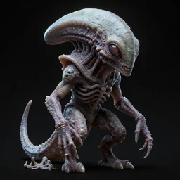 a reptilian looking alien like creature, a microscopic photo by wayne barlowe, zbrush central contest winner, sub surface scattering, anti aliashing, cosmic horror, lovecraftian, fractalism