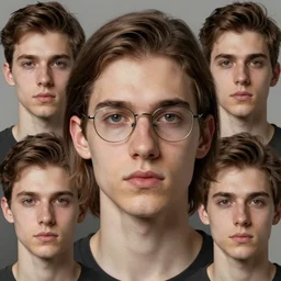 portrait of a young man, long face, brown hair, very short hair, no glasses, detailed, hyperrealistic, realistic, symmetrical, by anato finnstark, by alena aenami, by john harris, by ross tran, by wlop, by andreas rocha