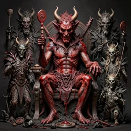 the devil sits on his thrown, horror art by beksinski and szukalski and giger and and pyromallis and dzo and iris compiet and seb mckinnon and, digital art, highly detailed, intricate, sharp focus, trending on artstation hq, deviantart, pinterest, unreal engine 5, 4 k uhd image