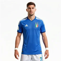 italian football player, digital art, strong vision,