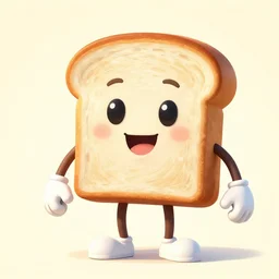 bread toast character