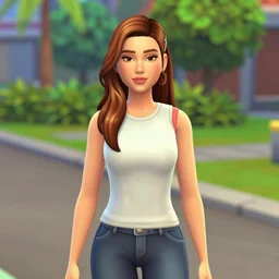 julianna rose mauriello as stephanie from lazytown as a sims from sims 4