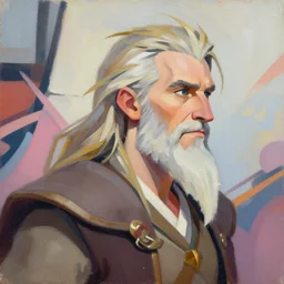 greg manchess portrait painting of elrond as overwatch character, medium shot, asymmetrical, profile picture, organic painting, sunny day, matte painting, bold shapes, hard edges, street art, trending on artstation, by huang guangjian and gil elvgren and sachin teng