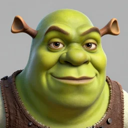 a render of a shrek, caricature, extreme fine detail background, octane, highly detailed, detailed eyes, high quality, ray traceing, sculpt, zbrush, matcap, trending on artstation