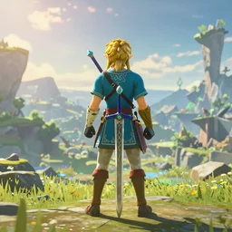the legend of zelda master sword, realistic, epic lighting, 8 k, photorealistic, beautiful surroundings