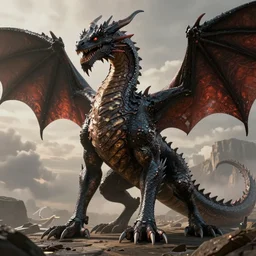 full four legged giant dragon, four legged, image of a dragon, picture of a dragon, ( stylized, artgerm, artstation, hd, cgsociety, cgi, realistic, dramatic, cinematic, artistic, trending, detailed )
