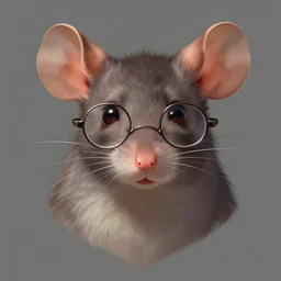 character design portrait of an anthropomorphic furry rat girl with rat ears, looking at us, not wearing glasses, eyes half closed, 4 k, concept art, by wlop, ilya kuvshinov, artgerm, krenz cushart, pixiv.
