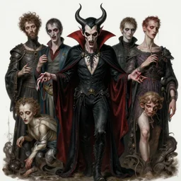 grotesque vampire demon, by rutkowski and giuseppe arcimboldo, james jean and erik jones and rhads, ultradetailed, photorealistic details, full frame, trending artstation