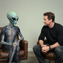 Joe Rohan interviews a grey alien