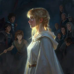 side profile painting portrait, beautiful imogen poots as cleric paladin, luminescent, dynamic lighting, octane render aesthetic, matte painting concept art, extremely emotional, cinematic moody colors, realistic shaded lighting poster by craig mullins, greg manchess, jesper ejsing, rhads, makoto shinkai, lois van baarle, ilya kuvshinov, rossdraws