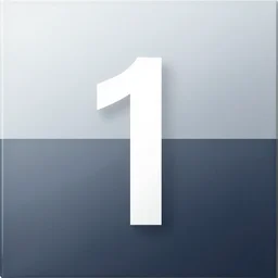 1 : 1 album artwork, clean, minimal design, gloss, shapes, cold colours, technology design, two tone