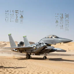ancient Egyptian hieroglyphs depicting a F-15