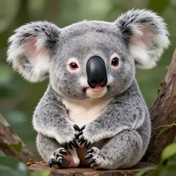 portrait of a drunk koala award winning art, nft - style art, cartoon, detailed