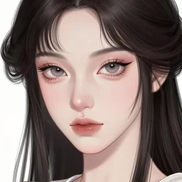 rebel princess portrait, sci-fi, glossy eyes, face, fringe dark hair , fantasy, intricate, elegant, highly detailed, digital painting, artstation, concept art, smooth, sharp focus, illustration, flat pastel colors, sharp ink line art