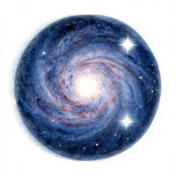 gemini star formation, digital 4k watercolour painting