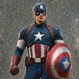film still of Joseph Gordon Levitt as captain America in new avengers film, 4k