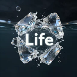 islife tearing reflecting submerged transparent crystallidigitalart